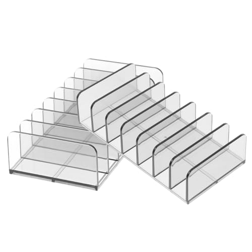 CTIRCHIU 2stücke Schreibtisch-make-up-organizer Mit Fächern Kosmetik-organizer Für Lidschattenpaletten Und Andere Kosmetika Aus Hochwertigem Material Für Lange Nutzungsdauer von CTIRCHIU