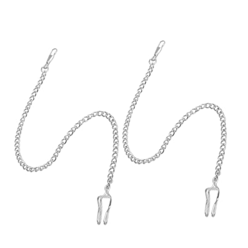 CTIRCHIU 2stücke Taschenuhrkette Für Männer Schlüsselanhänger Verstellbare Uhrenzubehör Geldbörsenketten Schmuckkette Hängekette Für Taschenuhren von CTIRCHIU