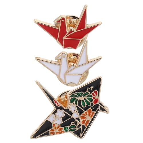 CTIRCHIU 3 Stücke Brosche Papier Modisch Emaille-Stifte süß Zubehör Emaille süß Stolz-Pin Sphinx Abzeichenstifte Kragennadel Pulloverklammern Jackenstifte Lustige Stifte Schwarz von CTIRCHIU