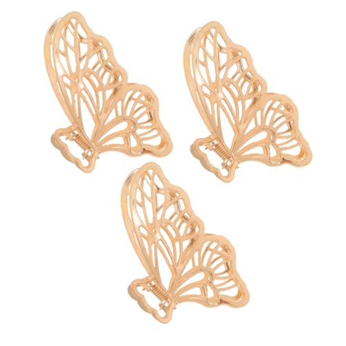 CTIRCHIU 3Stücke Schmetterlings Haarspangen Rutschfeste Haarklammern für Damen Flexibel und Langlebig für Hochzeiten und Make Up Einfache Anwendung von CTIRCHIU