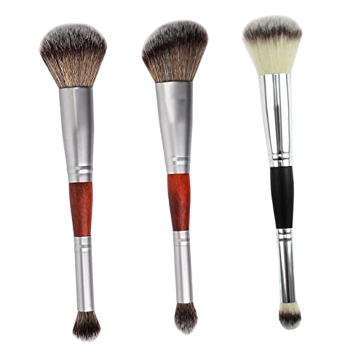 CTIRCHIU 3Stücke Teiliges Doppelköpfiger Make Up Pinsel für Lidschatten und Hochwertiges Material Tragbar für Verschenken von CTIRCHIU