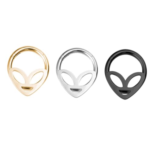 CTIRCHIU 3Stücke Teiliges Nase Piercing Schmuck Multi Funktionale Alien Interface Ring Nasenring Stylisches Piercing Accessoire Für Damen Herren Partys CTIRCHIU 3Stücke Teiliges Nase Piercing Schmuck Multi Funktionale Alien Interface Ring Nasenring Stylisches Piercing Accessoire Für Damen Herren Partys von CTIRCHIU