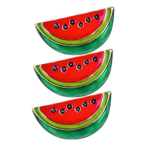 CTIRCHIU 3stücke Wassermelonen-broschen Cartoon Anstecknadel Für Jacken Kleider Und Schals Süßes Und Kreatives Design Für Partys Und Feiern Als Kleidungsschmuck von CTIRCHIU