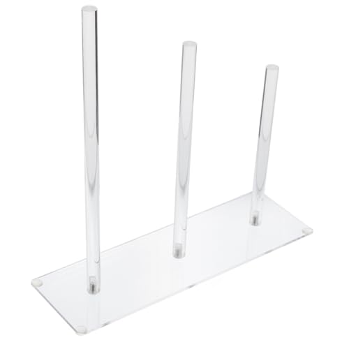 CTIRCHIU 3stufe Transparenter Acryl-haarschmuck-organizer Haargummi-halter Für Damen Und Teenager-mädchen Aufbewahrungsregal Für Haarschleifen von CTIRCHIU