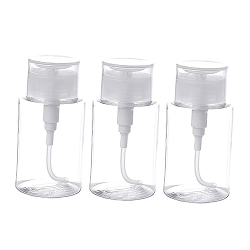 CTIRCHIU 3stücke Refillable Push down Pump Dispenser Leere Kunststoffflaschen Für Kosmetik Make-up Entferner Lotionen Alkoholfreie Getränke Tragbar Und Transparent von CTIRCHIU