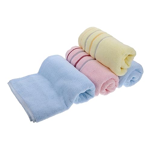 CTIRCHIU 4stücke Baumwoll Duschtücher Saugfähig Schnell Trocknend Handtuch Für Zuhause Badezimmer Streifenmuster Leicht Mitnehmen von CTIRCHIU