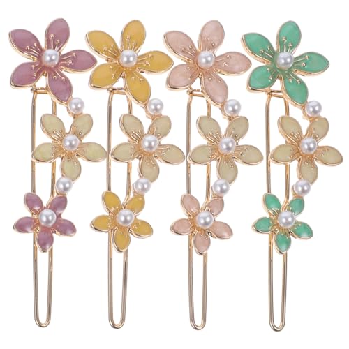 CTIRCHIU 4 Stück Teiliges Bunte Metall Haarklammern mit Perlen und Blumenmotiven Stilvolle Kleine Haarspangen für Frauen Langlebig Rostfrei Modischer Haarschmuck für Jeden Anlass CTIRCHIU 4 Stück Teiliges Bunte Metall Haarklammern mit Perlen und Blumenmotiven Stilvolle Kleine Haarspangen für Frauen Langlebig Rostfrei Modischer Haarschmuck für Jeden Anlass von CTIRCHIU