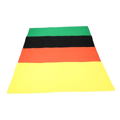 CTIRCHIU 4 Stück Teiliges Einfarbigen Kopftüchern für Frauen Dehnbare Turban Haarbänder Weichem Atmungsaktivem Material für Geflochtene Frisuren Stylische Kopfbedeckung Neon Neon von CTIRCHIU