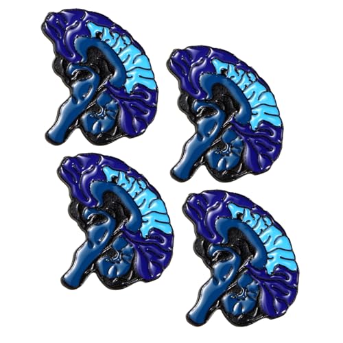 CTIRCHIU 4 Stück Teiliges Legierung Anstecknadeln Menschliches Gehirn Form Brosche Cartoon Stil Frauen Brustnadel Modisches Accessoire für Kleidung CTIRCHIU 4 Stück Teiliges Legierung Anstecknadeln Menschliches Gehirn Form Brosche Cartoon Stil Frauen Brustnadel Modisches Accessoire für Kleidung von CTIRCHIU