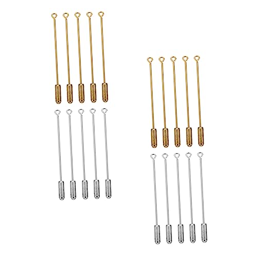 CTIRCHIU 40stücke Diy Sicherheitsnadeln Broschen Für Schmuckherstellung Gold Und Silber Für Kleidung Und Strickjacken Langlebig Und Praktisch von CTIRCHIU