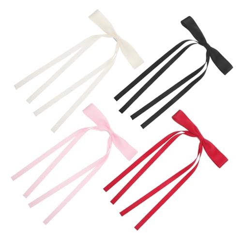CTIRCHIU 4stücke Haarspange Mit Schleife Für Damen Leuchtende Farben Langlebiges Haarzubehör Vielseitig Für Hochsteckfrisuren Und Zöpfe Geeignet von CTIRCHIU