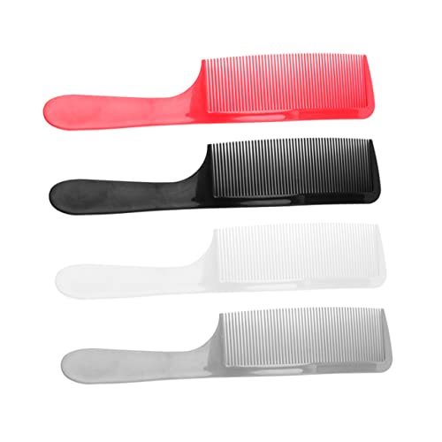 CTIRCHIU 4Stücke Teiliges Herren Haarschnitt Kamm mit Rundgriff Friseur Kamm für Sanftes Styling und Schneiden Hochwertiges Langlebiges Kunststoffmaterial für Friseure und Barber von CTIRCHIU