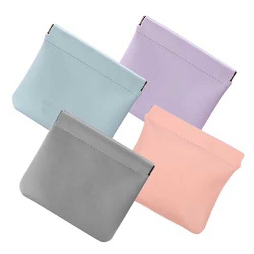 CTIRCHIU 4stücke Kleine Kosmetiktasche Tragbar Reisekosmetiktasche Damen Selbstschließende Aufbewahrungstasche Organizer Für Make-up Lippenstift Schmuck von CTIRCHIU