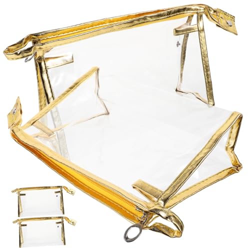 CTIRCHIU 4stücke Transparente Kosmetiktasche Make-up-Tasche Tragbarer Kulturbeutel Reise-Aufbewahrungstasche Mit Reißverschluss Für Damen Kleine Kosmetiktasche Für Reisen Camping Fitnessstu von CTIRCHIU