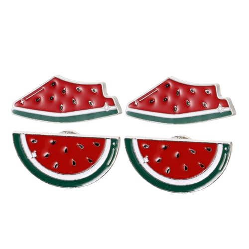 CTIRCHIU 4stücke Wassermelonen-brosche Emaille-pin Mit Fruchtförmigem Design Für Sommer-outfits Taschen Und Hüte Kreatives Fashion-accessoire Langlebig Und Stilvoll von CTIRCHIU