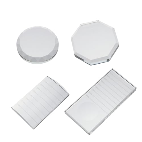 CTIRCHIU 4stücke Wimpernverlängerungs-pads Glas-kissen Transparent Wimpernkleber-pads Wimperntransplantationswerkzeug von CTIRCHIU