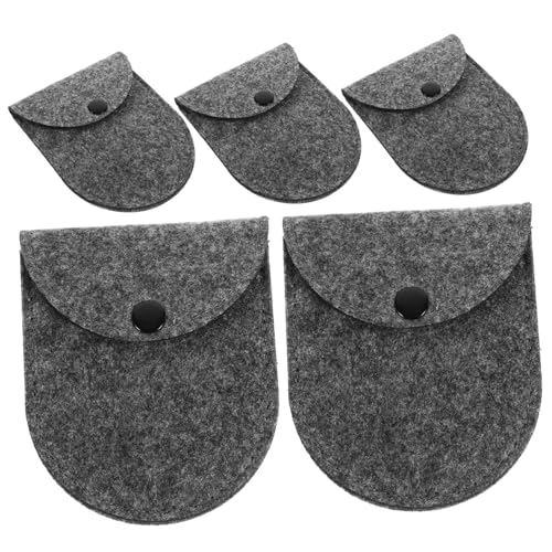 CTIRCHIU 5stücke Mini-münztasche Aus Filz Münztasche Schnallentasche Münzaufbewahrungstasche Mini-Aufbewahrungstasche Für Kleinigkeiten Tragbar von CTIRCHIU