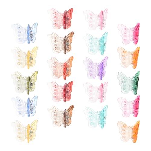 CTIRCHIU 50 Stück Schmetterling-pastell-haarspangen, Schmetterlings-haarspangen, Krallen-haarspangen, Mini-süße Accessoires Für Haare, Ideal Für 90er-jahre-mädchen Und Frauen CTIRCHIU 50 Stück Schmetterling-pastell-haarspangen, Schmetterlings-haarspangen, Krallen-haarspangen, Mini-süße Accessoires Für Haare, Ideal Für 90er-jahre-mädchen Und Frauen von CTIRCHIU