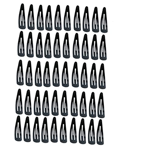 CTIRCHIU 50Stücke Mädchen Haarklammern Schwarz Metall Haarspangen Clips für Kleinkinder Haarschmuck für und von CTIRCHIU