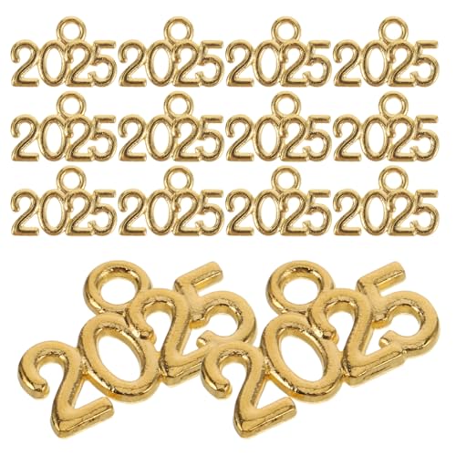 CTIRCHIU 50Stücke Mini Charms Zahlen Metall Anhänger DIY Vintage Legierungs Schmuck Zubehör für Armbänder und Kreative Projekte von CTIRCHIU