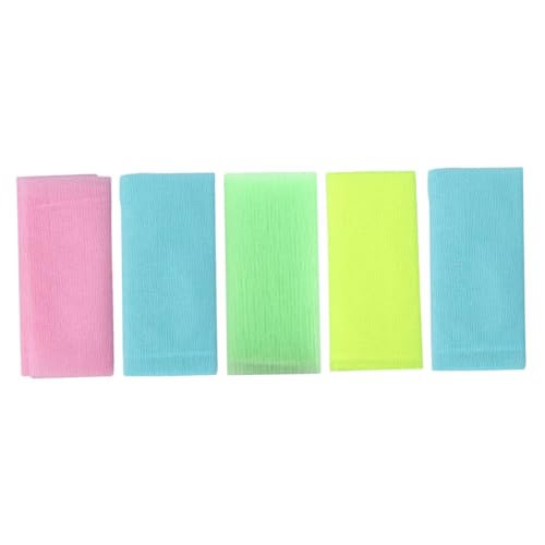 CTIRCHIU 5stücke Peeling-handtuch Duschtuch Für Rücken Langer Badestreifen Zum Peelen Rückziehtuch Für Körperpeeling Badetuch Für Hause Bad Reinigung von CTIRCHIU