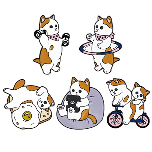 CTIRCHIU 5stücke Cartoon-brosche Aus Legierung Für Kleidung Taschen Rucksäcke Partys Und Alltag Kleiderschmuck Und Taschenbrosche von CTIRCHIU