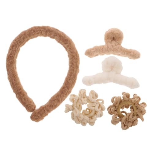 CTIRCHIU 5Stücke Teiliges Flauschige Haarschmuck Haarbänder Und Haarklammern Für Damen Und Bequem Und Schonend Für Haartypen Für Party Und Besondere Anlässe von CTIRCHIU