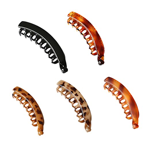 CTIRCHIU 5stücke Bananenclips Große Bananen Haarclips Mädchen Pferdeschwanz Haarclips Kopfbedeckung von CTIRCHIU