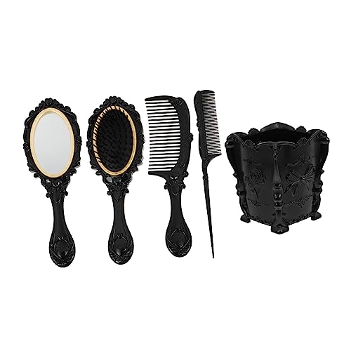 CTIRCHIU 5stücke Haarbürste Mit Haarkamm Und -kamm Für Entwirren Geeignet Für Haartypen Inklusive Junge Mädchen Und Erwachsenenhaar Flexible Borsten Für Pflege Und Styling Mit Elegantem Vin von CTIRCHIU