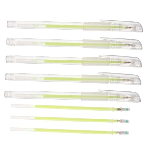 CTIRCHIU 5stücke Microblading-augenbrauenstift Weißer Hautstift Fluoreszierender Grüner Tintenstift Augenbrauen-mapping-faden Make-up-positionsstift Mit Nachfüllungen von CTIRCHIU