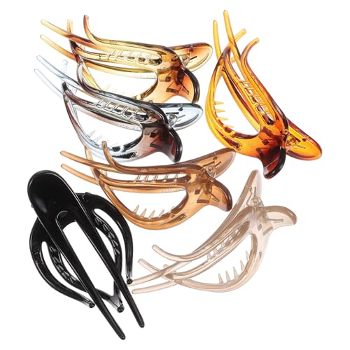 CTIRCHIU 6 Stück Französische Haarspangen für Damen Rutschfeste Haarklammern für Feines und Dickes Haar Krallenclips Haarschmuck für Teenager von CTIRCHIU