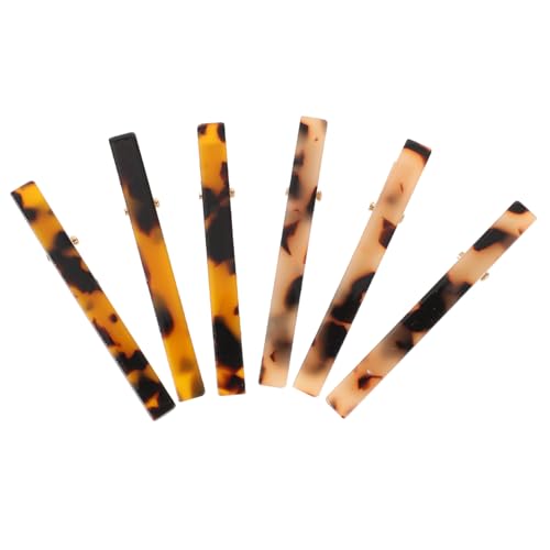 CTIRCHIU 6 Stücke Haar Clips Rutschfeste Haarspangen für Damen Robust aus Acetat Acryl Stilvolle Haarklammern für Verschiedene Frisuren für Party Alltag und Besondere Anlässe von CTIRCHIU