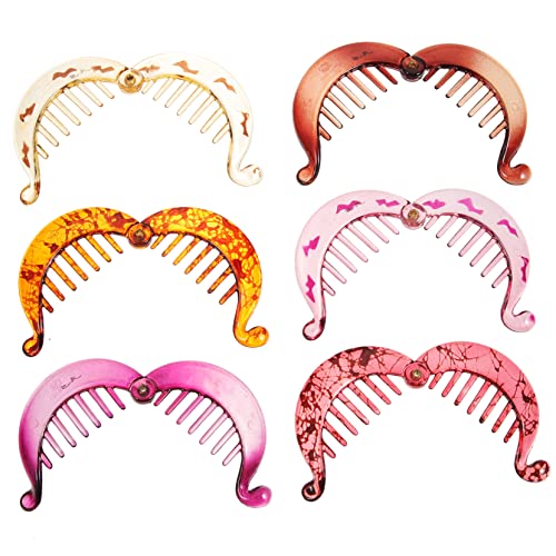 CTIRCHIU 6stücke Bananen-haarclips Für Frauen Pferdeschwanz-clip Haar-styling-tool Haarspange Aus Hochwertigem Glatt Und Angenehm Zu Tragen von CTIRCHIU