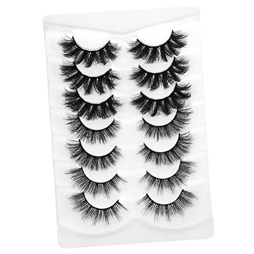 CTIRCHIU 7paare Falsche Wimpern Unechte Wimpern Wimpernverlängerungen Für Damen Leicht Und Bequem Natürliche Optik Einfach Anzuwendend von CTIRCHIU
