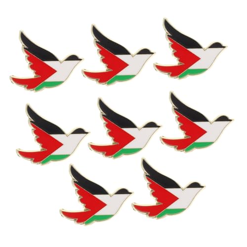 CTIRCHIU 8 Stück Anstecknadel Mit Palästina-flagge: Dekorative Brosche Für Damen – Hemden, Mäntel Und Taschen, Stilvolle Vogelbroschen Für Taschen, Hüte Und Kleidung von CTIRCHIU
