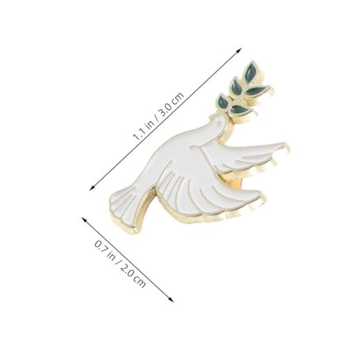 CTIRCHIU 8 Stück Teiliges Tauben broschen Olivenzweig Vielseitige Anstecknadeln für Jacken Schals und Taschen Symbolisch für Harmonie und Zuversicht Geeignet für Damen Herren von CTIRCHIU