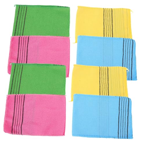 CTIRCHIU 8-teiliges Peeling-körpertuch: Rückenpeeling-handtuch Für Sauna Und Dusche – Handtuch Aus Rauem Stoff Zur Effektiven Entfernung Abgestorbener Haut von CTIRCHIU