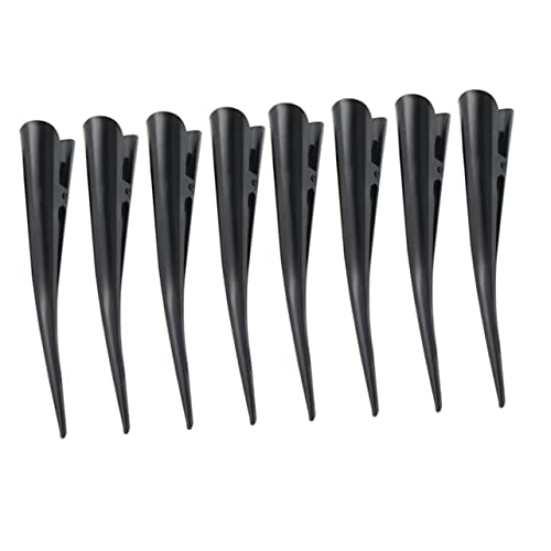 CTIRCHIU 8stücke Teiliges Entenschnabel Haarklammern Für Haarstyling Professionelle Abteilklammern Wiederverwendbare Haarklammern Für Frauen Und Mädchen Schwarz von CTIRCHIU