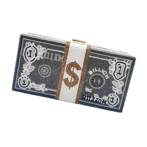 CTIRCHIU Abendtasche Damen Party Handtasche mit Funkelndem Strassdesign Elegante Clutch für Dinner Bankett und Festliche Anlässe Modische Kleine Handtasche mit Großer Kapazität von CTIRCHIU