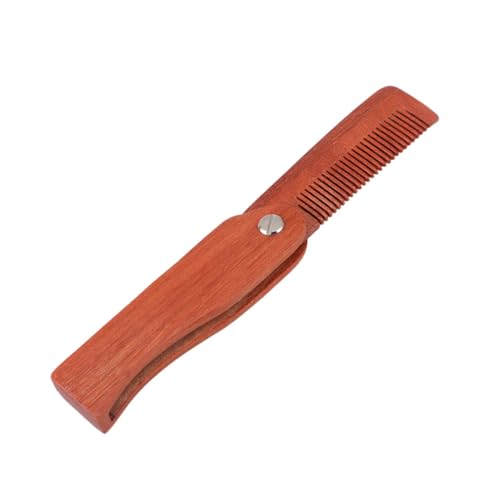 CTIRCHIU Anti static Holz Kamm Faltbar für Bart und Haare Massagefunktion Langlebig Schonend für Kopfhaut Herren Damen Kompakt Tragbar von CTIRCHIU