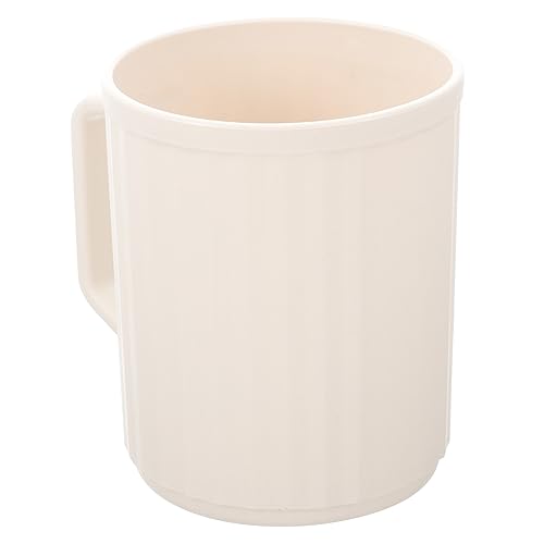 CTIRCHIU Badezimmerbecher Zahnbürstenbecher Unzerbrechlicher Mundspülbecher aus Langlebigem Kunststoff Tragbarer Zahnputzbecher für Reisen Wiederverwendbarer Becher mit Griff von CTIRCHIU