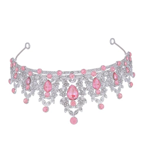 CTIRCHIU Barock Krone Silber für Damen und Mädchen Prinzessin Haaraccessoire für Hochzeit Geburtstag Tiara mit Funkelnden Strasssteinen Festlicher Brautschmuck Königliches Diadem von CTIRCHIU