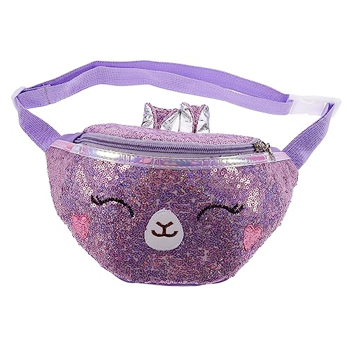 CTIRCHIU Bauchtasche Mädchen Verstellbar Cartoon Katze PU Crossbody Brustbeutel Umhängetasche Süß Langlebig für Geldbörse Münzen Comb von CTIRCHIU