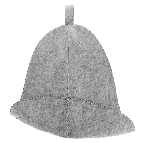 CTIRCHIU Bequemer Saunahut aus Filz Saugfähige Mütze für Herren und Damen für Sauna Bad und Dampfbad Schützt vor Überhitzung Filzhut von CTIRCHIU