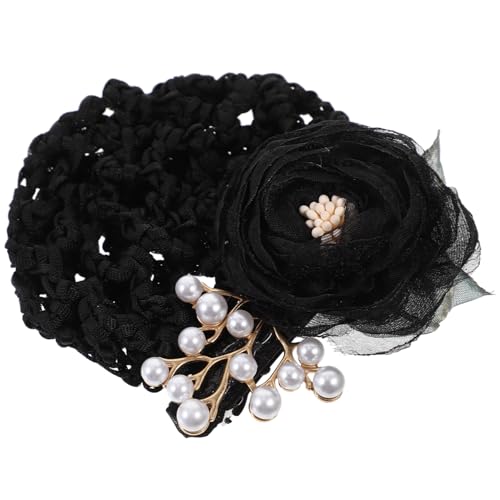 CTIRCHIU Blumen Haarnetz Dutt Halter Elegant Haarschmuck für Frauen und Mädchen Atmungsaktives Netz mit Blütenmotiv für Ballett Bühne Alltag und Geschenke von CTIRCHIU
