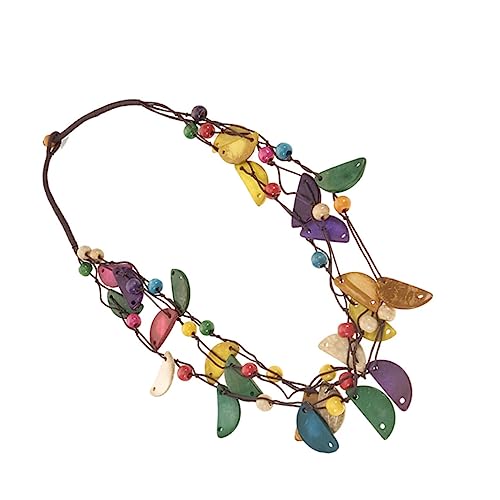 CTIRCHIU Kokosnuss Muschel Halskette Damen Vintage Halbkreis Kette Frauen Für Party Urlaub Strand Geburtstag Alltag Accessoire von CTIRCHIU