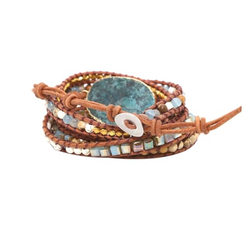 CTIRCHIU Schmuck Armband Aus Naturstein Perlenweberei Im Bohemia-stil Verstellbare Für Frauen Exquisiter Damen-schmuck Für Alltag Und Reisen von CTIRCHIU