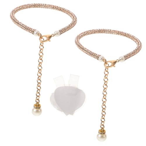 CTIRCHIU Boho Fußkettchen für Damen Perlen Fußkette mit Quaste Rutschfestes Schuharmband für High Heels Abnehmbare Schuhriemen Elegantes Design für Partys und Hochzeiten von CTIRCHIU