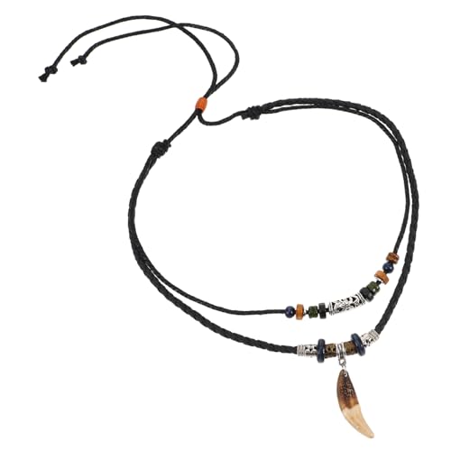 CTIRCHIU Boho Halskette Geflochtenem für Männer Frauen Vintage mit Charms Anhänger für Strandsurfer Abenteuerlustige Langlebig Vielseitig von CTIRCHIU