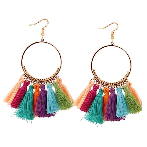 CTIRCHIU Boho Quasten Ohrringe für Damen Schmuckstücke mit Auffälligem Design für Partys und Besondere Anlässe Vielseitig Kombinierbar mit Jedem Outfit von CTIRCHIU
